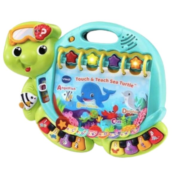 ๐ฟVtech Touch & Teach Sea Turtle Interactive Learning Book๐ฟ - Picture 1 of 1